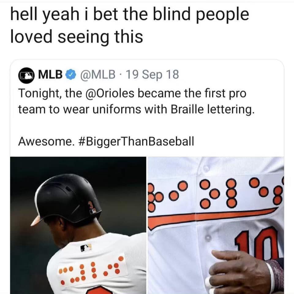 orioles braille uniform, braille uniform funny picture, funny picture braille uniform, orioles funny uniform picture, orioles braille jersey funny picture, braille jersey funny pictures