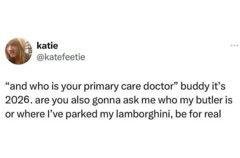 Twitter post by katie about future questions and her car.