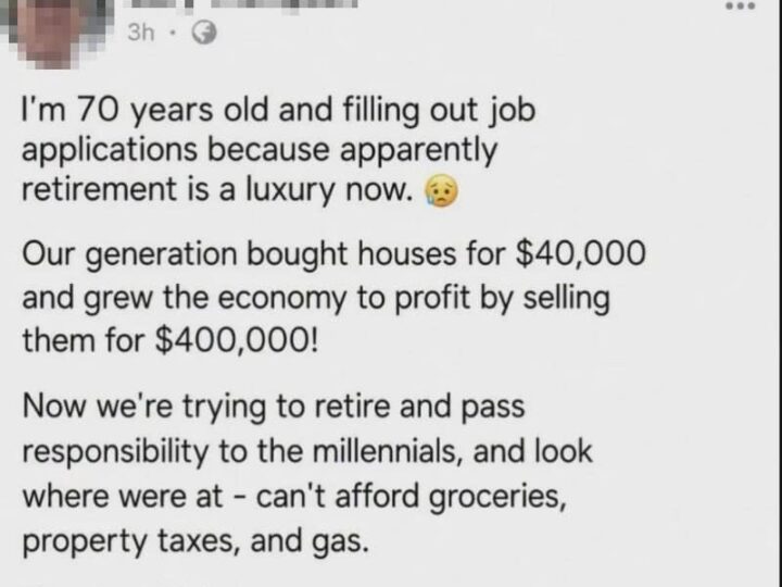 70-year-old filling out job applications, talking about retirement and passing responsibility.
