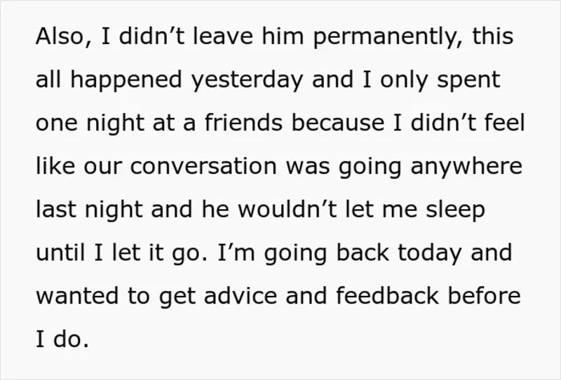 Text about a woman explaining her recent breakup and seeking advice.