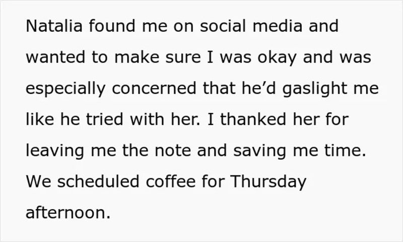 Natalia found me on social media and left a note about her concern.