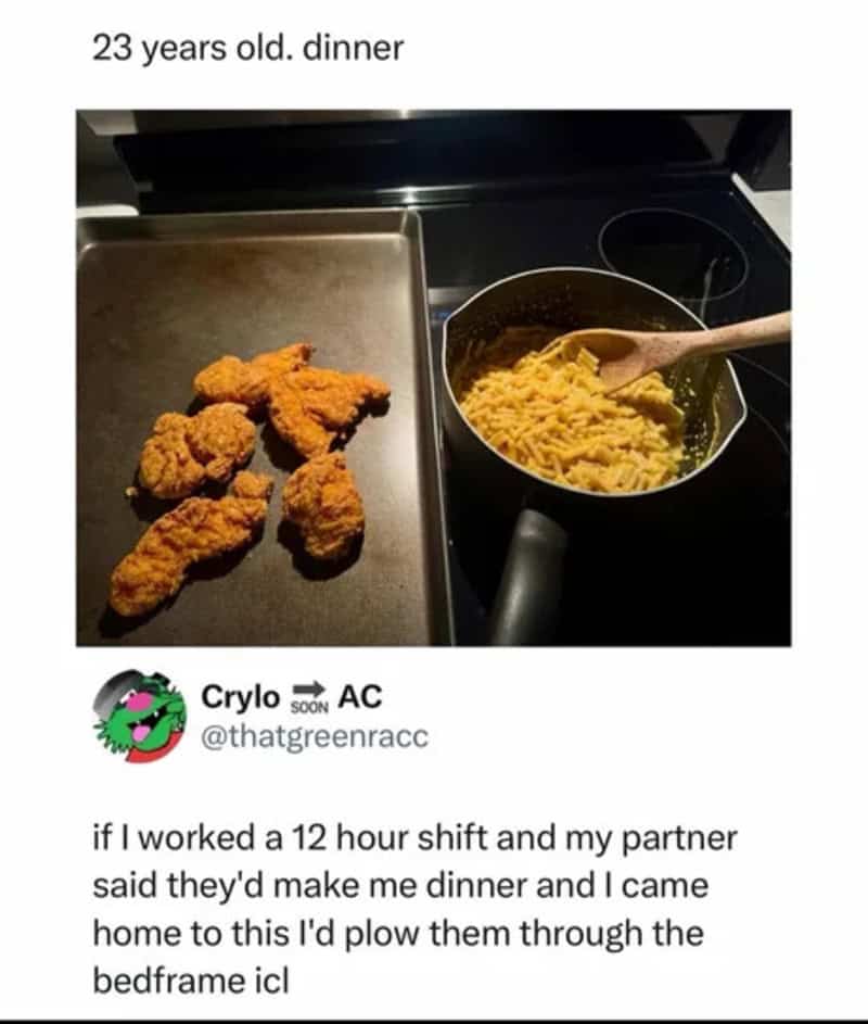 Fried chicken and mashed potatoes on a baking sheet and stove.