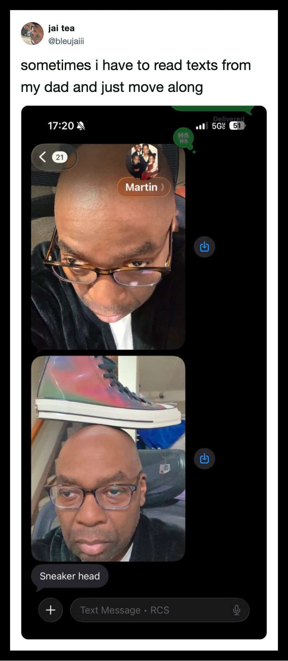 Screenshot of a video call with two men, one with glasses and a shaved head, the other with glasses.