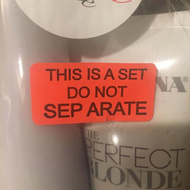 This is a set do not separate.